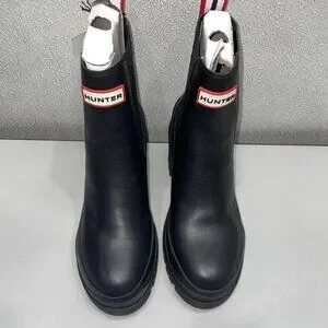 Block Heel Chelsea Boots Hunter Booties Heel Hunter Block Heel